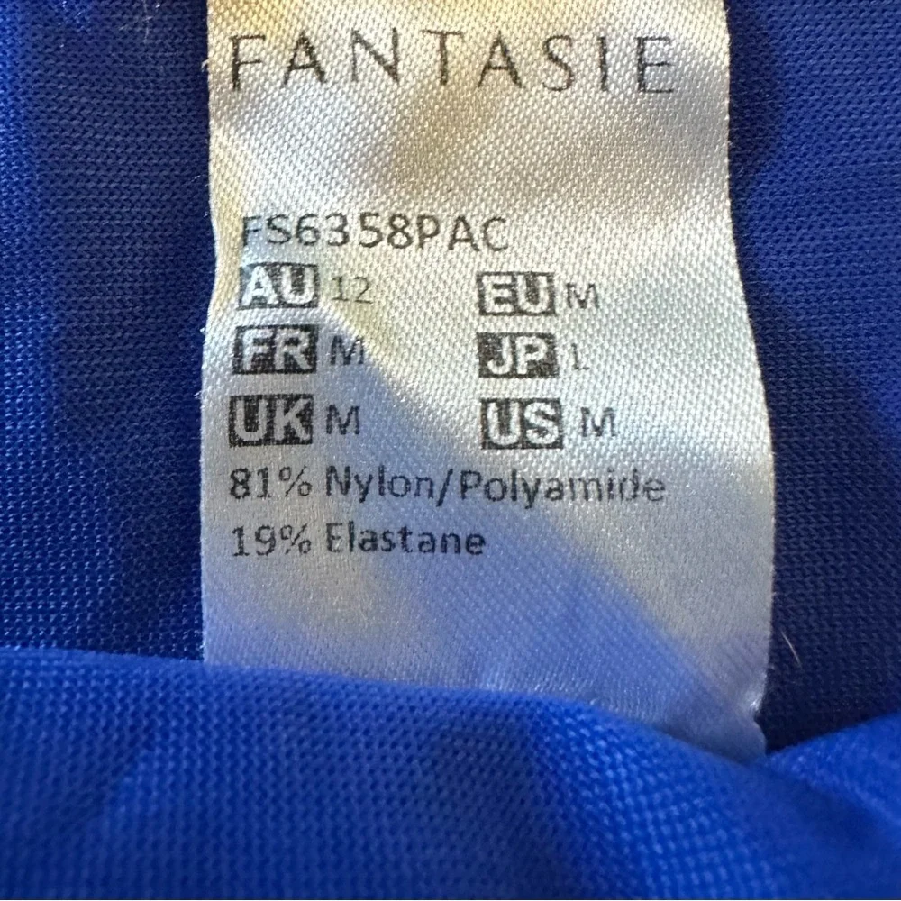 Set of 3 in Fantasie Royal Blue. Underwire Tankini, Strapless Top, & Bottom - Picture 8 of 15